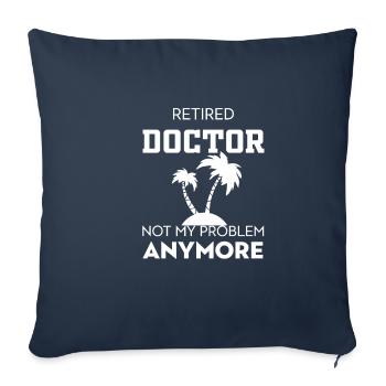 No longer my problem - Sofa pillowcase 17,3'' x 17,3'' (45 x 45 cm) - navy - Front