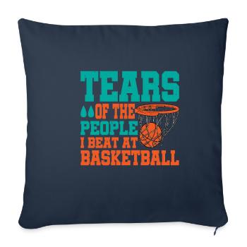 Tears Of The People I Beat At Basketball - Sofa pillowcase 17,3'' x 17,3'' (45 x 45 cm) - navy - Front