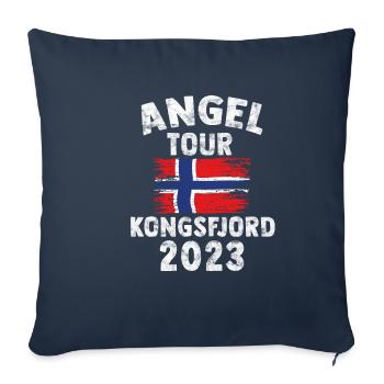 KONGSFJORD 2023 - Angel Tour Norwegen - Sofakissenbezug 45 x 45 cm - Navy - Vorne
