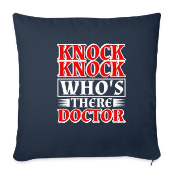 Knock Knock Who’s There Docteur 12 - Housse de coussin décorative 45 x 45 cm - bleu marine - Devant