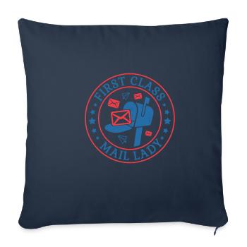Facteur Facteur Facteur - Housse de coussin décorative 45 x 45 cm - bleu marine - Devant