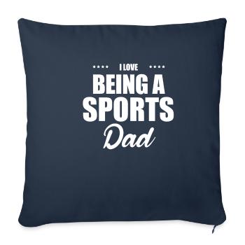 Ich Liebe Es, Ein Sportvater Zu Sein, Gymnastik, - Sofakissenbezug 45 x 45 cm - Navy - Vorne