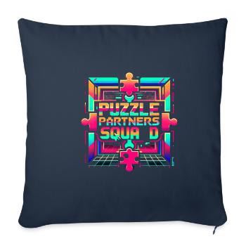 Puzzle Partners Squad 2 - Sofa pillowcase 17,3'' x 17,3'' (45 x 45 cm) - navy - Front