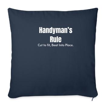 Craftsman's scale cut to fit. On the spot - Sofa pillowcase 17,3'' x 17,3'' (45 x 45 cm) - navy - Front