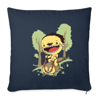 Ride Funny Gift Gift Idea - Sofa pillowcase 17,3'' x 17,3'' (45 x 45 cm) - navy - Front