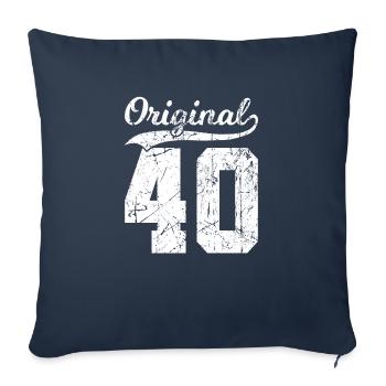 40 Original 84 Years Man Wife Birthday - Sofa pillowcase 17,3'' x 17,3'' (45 x 45 cm) - navy - Front