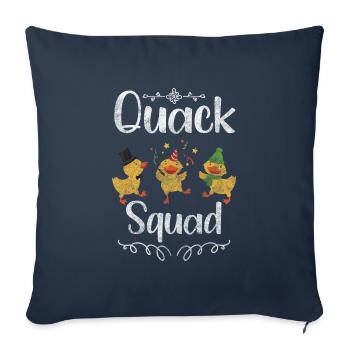 Duckling Bathing Duck Bathtub - Sofa pillowcase 17,3'' x 17,3'' (45 x 45 cm) - navy - Front