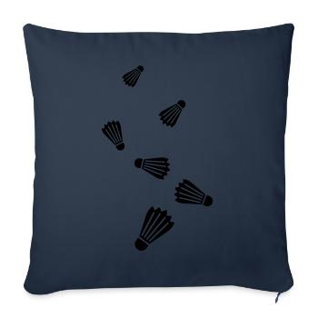 badminton - Sofa pillowcase 17,3'' x 17,3'' (45 x 45 cm) - navy - Front