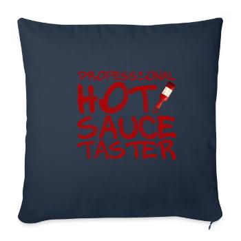 Professional Hot Sauce Button 3 - Sofa pillowcase 17,3'' x 17,3'' (45 x 45 cm) - navy - Front