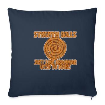 Synonym Rolls Just Like Grammar Used To Make 3 - Sofa pillowcase 17,3'' x 17,3'' (45 x 45 cm) - navy - Front