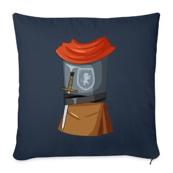 Garçons Chevalier Costume Halloween Chevalier - Housse de coussin décorative 45 x 45 cm - bleu marine - Devant