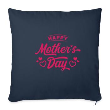 Alles Gute zum Muttertag / Mutter, Mama - Sofakissenbezug 45 x 45 cm - Navy - Vorne