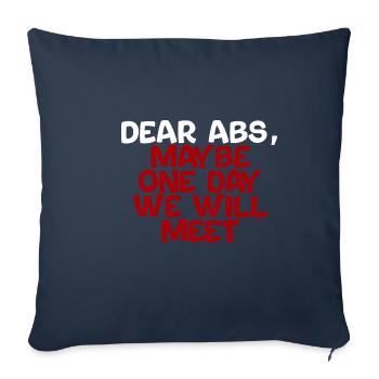 Chers abdominaux, peut-être qu’un jour nous en rencontrerons 4 - Housse de coussin décorative 45 x 45 cm - bleu marine - Devant