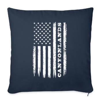 Drapeau USA Canyonlands National Park Gift - Housse de coussin décorative 45 x 45 cm - bleu marine - Devant