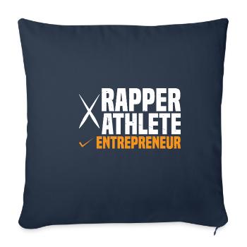 Rapper Athlete Entrepreneur 58 - Sofa pillowcase 17,3'' x 17,3'' (45 x 45 cm) - navy - Front