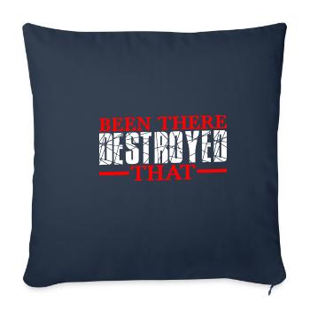 Été là détruit que 13 - Housse de coussin décorative 45 x 45 cm - bleu marine - Devant