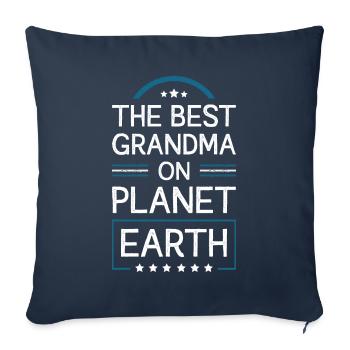 Best Grandma Saying - Sofa pillowcase 17,3'' x 17,3'' (45 x 45 cm) - navy - Front