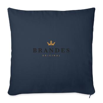 Brandes Original Familienlogo - Sofakissenbezug 45 x 45 cm - Navy - Vorne