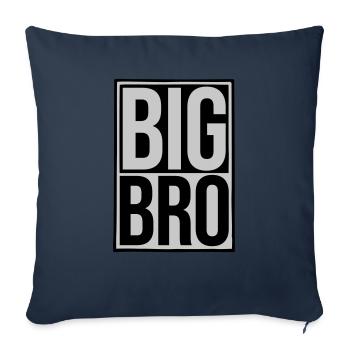 Shield Big Bro Logo - Sofa pillowcase 17,3'' x 17,3'' (45 x 45 cm) - navy - Front