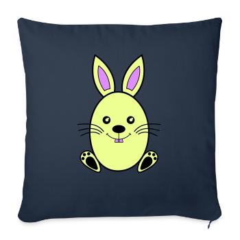 osterhase - Sofakissenbezug 45 x 45 cm - Navy - Vorne
