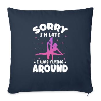 sorry Im late I was flying around Design - Sofa pillowcase 17,3'' x 17,3'' (45 x 45 cm) - navy - Front
