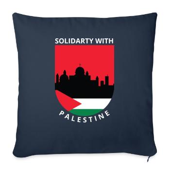 Befreit Palästina - Sofakissenbezug 45 x 45 cm - Navy - Vorne