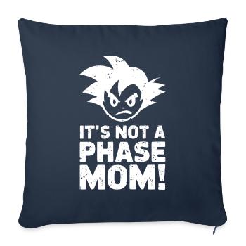 Ce n’est pas une phase maman ! Emo Goth Alternative - Housse de coussin décorative 45 x 45 cm - bleu marine - Devant