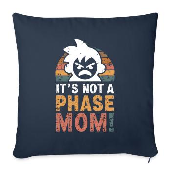 Ce n’est pas une phase maman ! Emo Goth Alternative - Housse de coussin décorative 45 x 45 cm - bleu marine - Devant