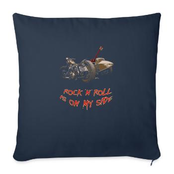 Only Sidecar - Housse de coussin décorative 45 x 45 cm - bleu marine - Devant