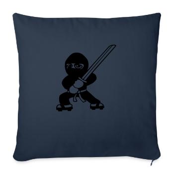 ninja katana - Sofakissenbezug 45 x 45 cm - Navy - Vorne