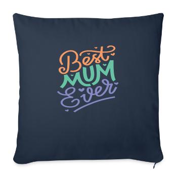 Best Mom | Mother’s Day - Sofa pillowcase 17,3'' x 17,3'' (45 x 45 cm) - navy - Front