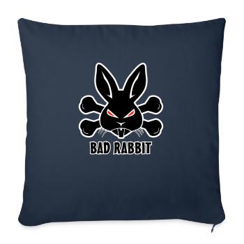 Bad Rabbit Hase - Sofa pillowcase 17,3'' x 17,3'' (45 x 45 cm) - navy - Front