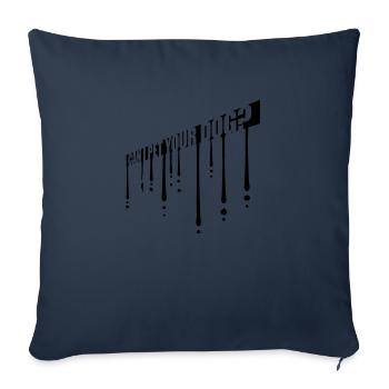 Pet your Dog Spruch - Sofakissenbezug 45 x 45 cm - Navy - Vorne