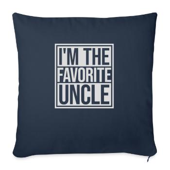 at The Favorite Uncle - Sofa pillowcase 17,3'' x 17,3'' (45 x 45 cm) - navy - Front