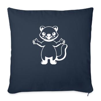 DOG CAT PET - Sofakissenbezug 45 x 45 cm - Navy - Vorne