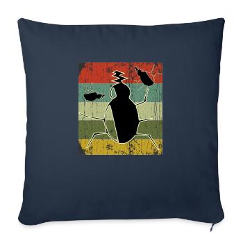Vintage- Sonnenuntergangs-Design - Sofakissenbezug 45 x 45 cm - Navy - Vorne