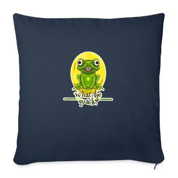 What the quack - Sofa pillowcase 17,3'' x 17,3'' (45 x 45 cm) - navy - Front