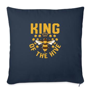 King Of The Hive Beekeeper Apiarist Beekeeping - Sofakissenbezug 45 x 45 cm - Navy - Vorne