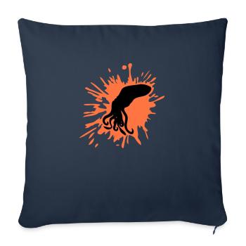 Octopus Paint Blobs Octopus Drops Graffiti Blobs - Sofa pillowcase 17,3'' x 17,3'' (45 x 45 cm) - navy - Front