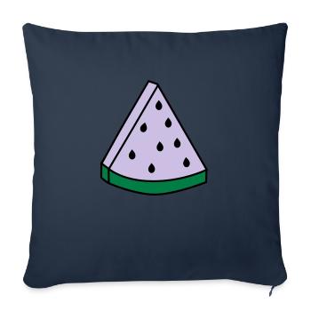 watermelon - Sofa pillowcase 17,3'' x 17,3'' (45 x 45 cm) - navy - Front