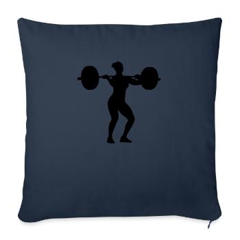 Stoßen Anstoßbeuge Frau - Sofakissenbezug 45 x 45 cm - Navy - Vorne