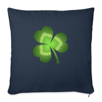 Kleeblatt - Sofakissenbezug 45 x 45 cm - Navy - Vorne