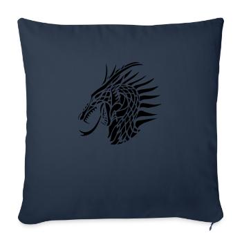 dragon_head - Sofakissenbezug 45 x 45 cm - Navy - Vorne