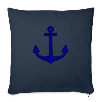 Anker - Sofakissenbezug 45 x 45 cm - Navy - Vorne
