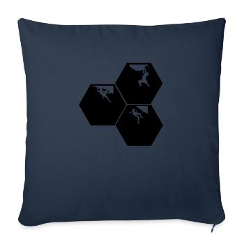 Bouldering Climbing Climbing - Sofa pillowcase 17,3'' x 17,3'' (45 x 45 cm) - navy - Front