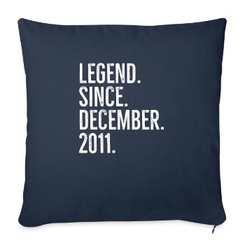 Legend Since December 2011 - Sofa pillowcase 17,3'' x 17,3'' (45 x 45 cm) - navy - Front