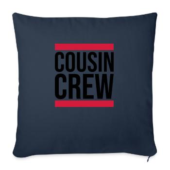 Leader Cousin Crew Team - Housse de coussin décorative 45 x 45 cm - bleu marine - Devant