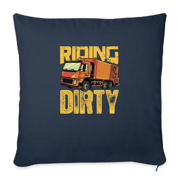 Trash Recycling Garbage Truck Driver - Funny - Sofakissenbezug 45 x 45 cm - Navy - Vorne