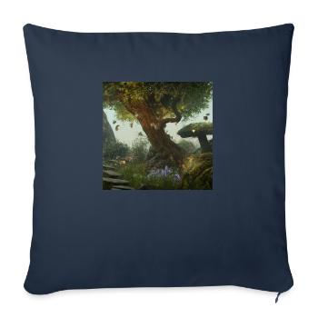 Magischer Wald - Sofakissenbezug 45 x 45 cm - Navy - Vorne