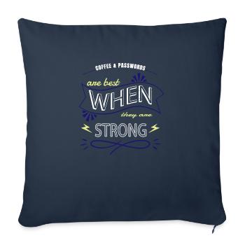 ethical hacker anonymous mask funny equestrian - Sofa pillowcase 17,3'' x 17,3'' (45 x 45 cm) - navy - Front